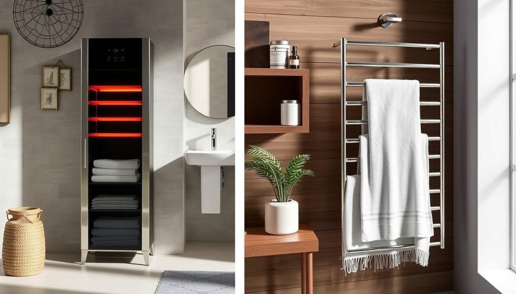 Towel warmer cabinet comparison