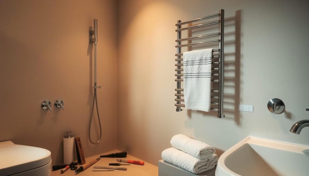 Towel warmer installation