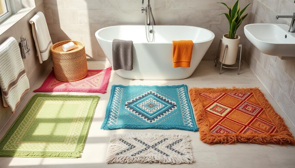 Trendy bath mat styles