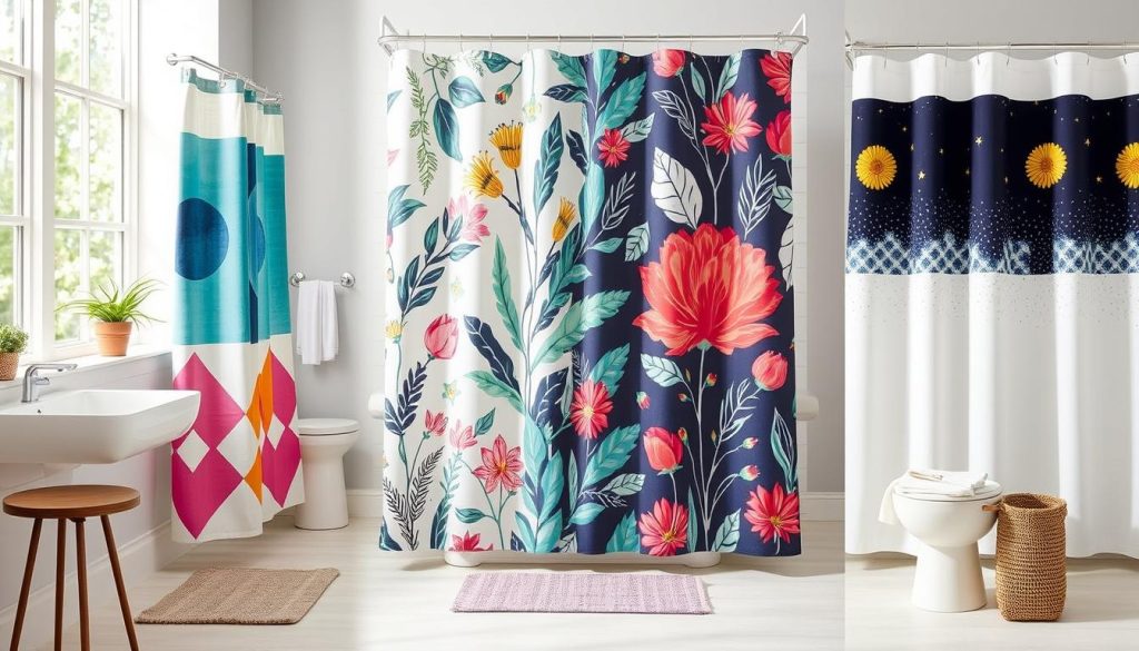 Trendy decorative shower curtains