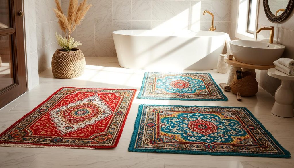 Turkish-inspired bath mats