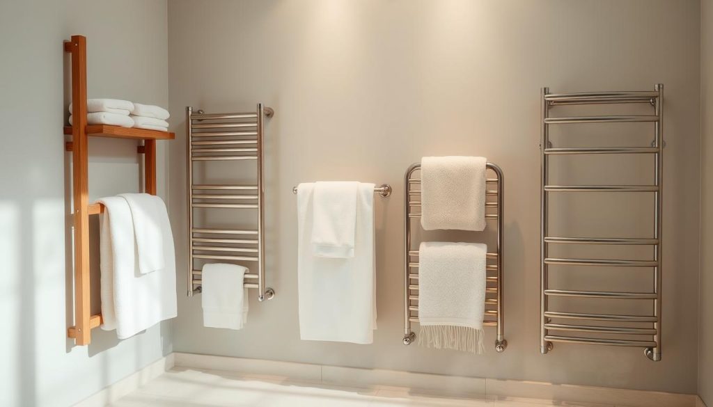 Types of towel warmer racks