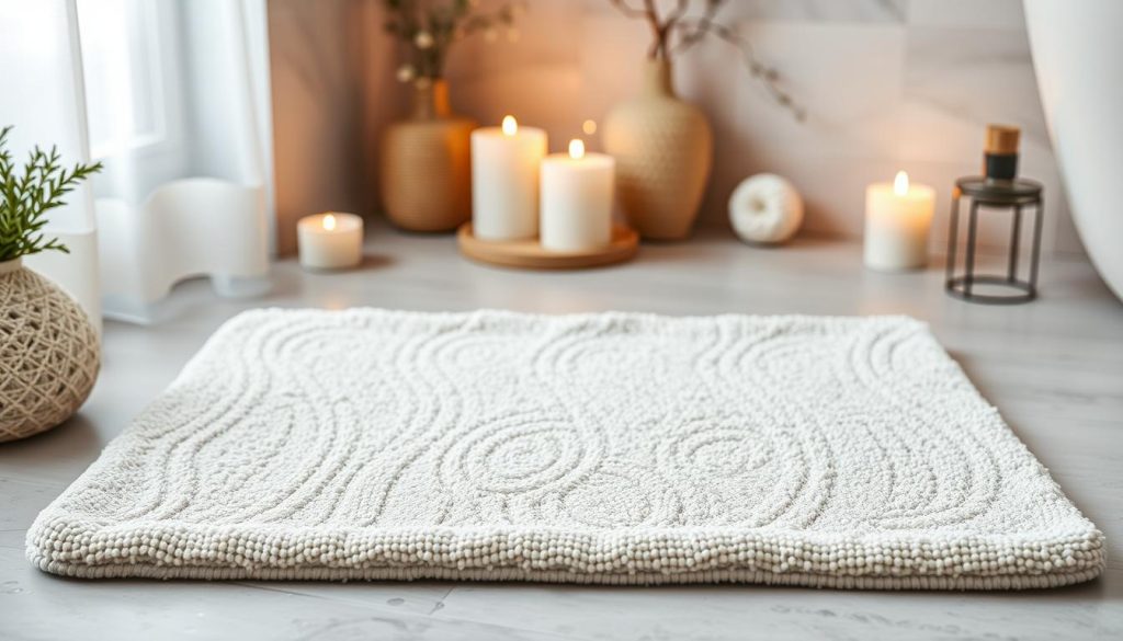 Ultra-absorbent cotton bath mat