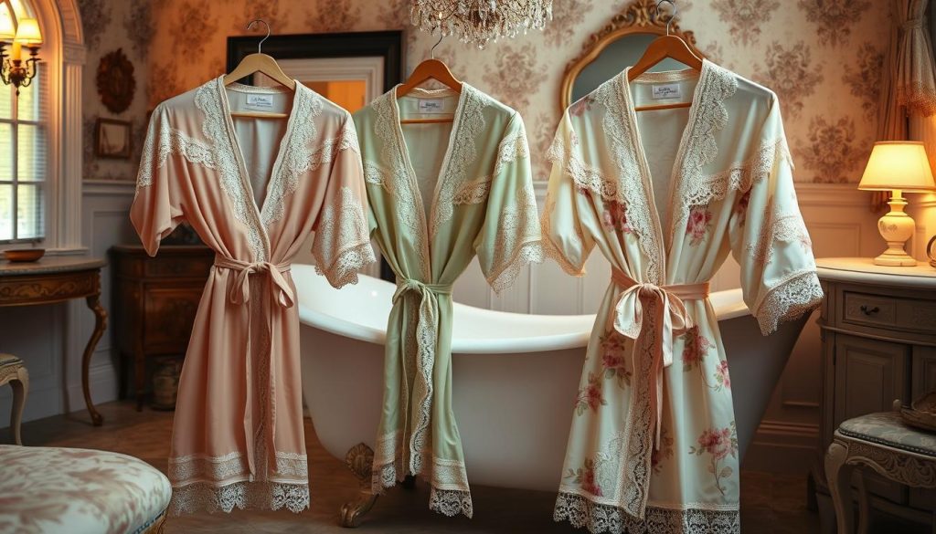 Vintage inspired bath robes