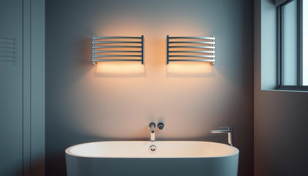 Wall-mounted towel heaters