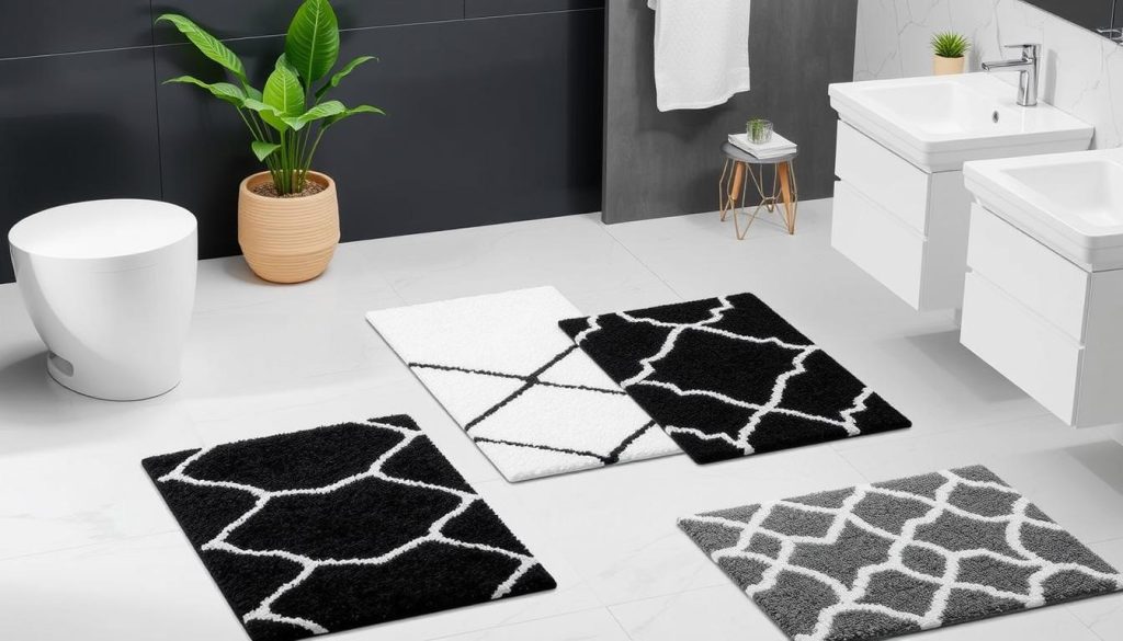 Washable bath mats