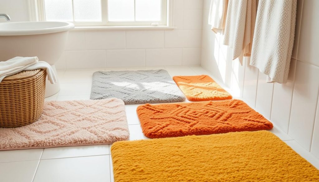 Washable bath rugs