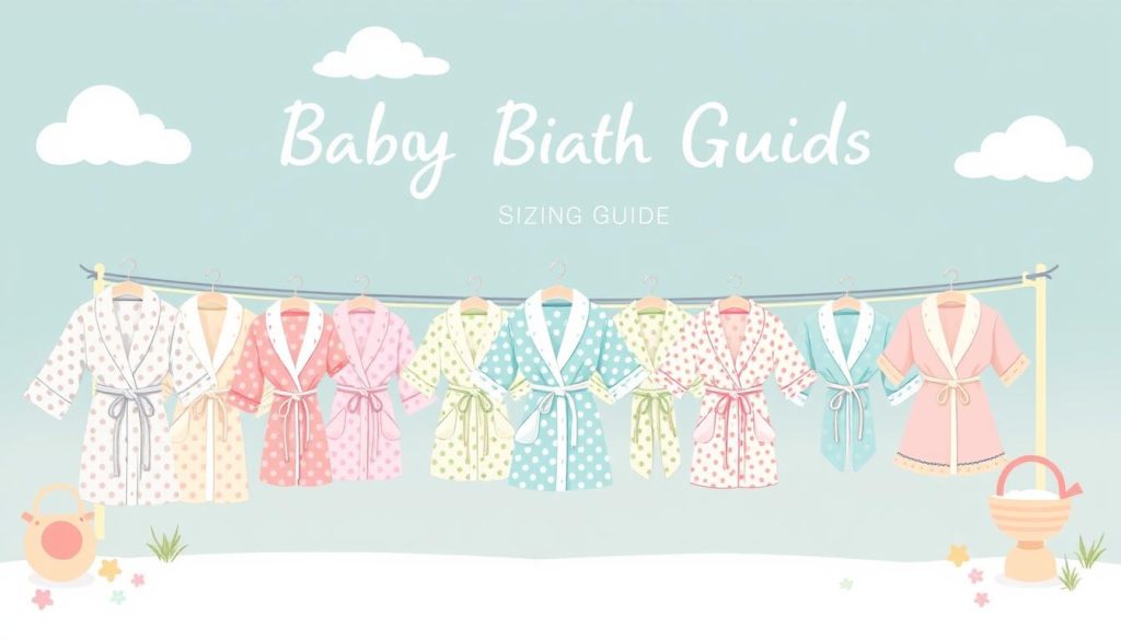 baby bath robes sizing guide