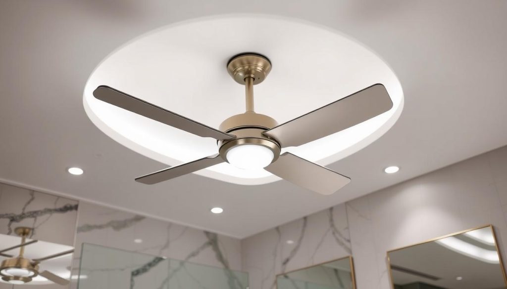 bathroom ceiling fan with light