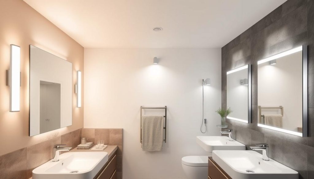 bathroom lighting design color temperature