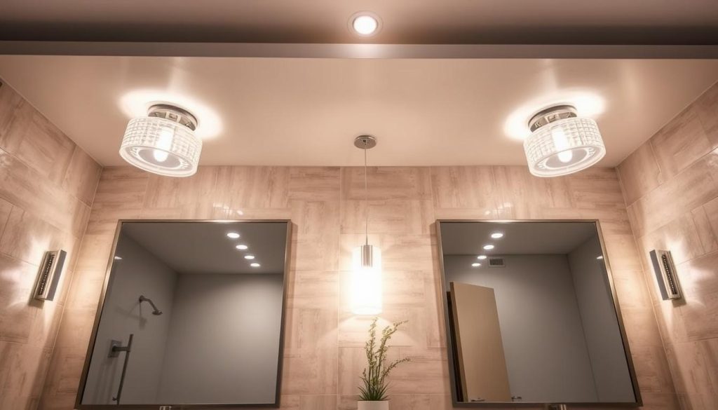 bathroom lighting layout