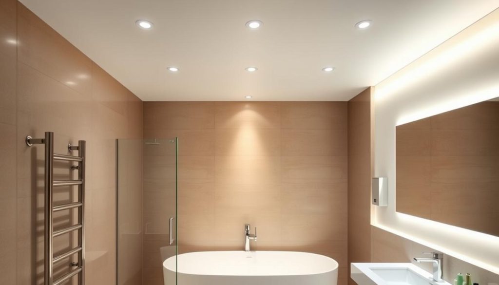 bathroom recessed lighting installation