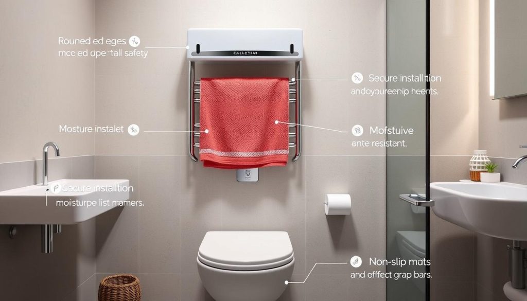 bathroom safety with towel warmers