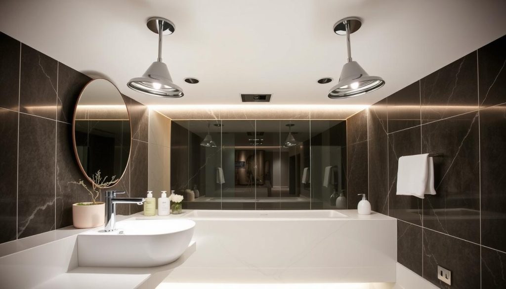 chrome bathroom lighting