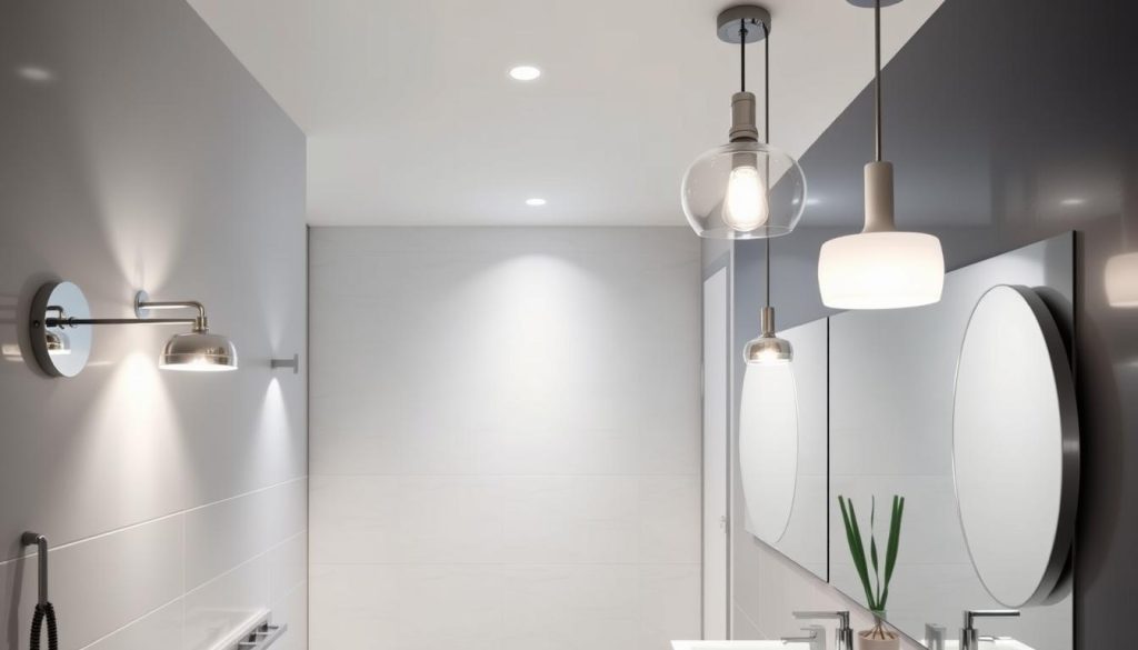 chrome bathroom lighting ideas