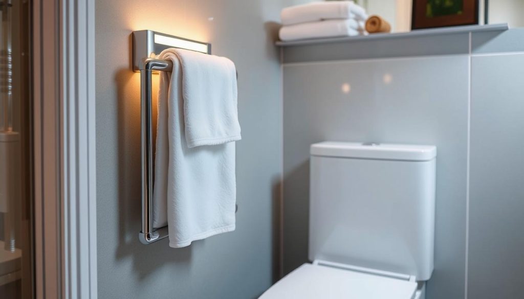 compact towel warmers for small bathrooms