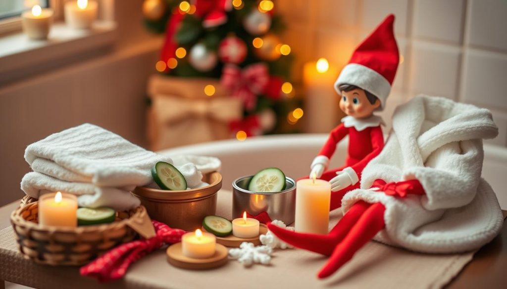 elf photoshoot props for spa day