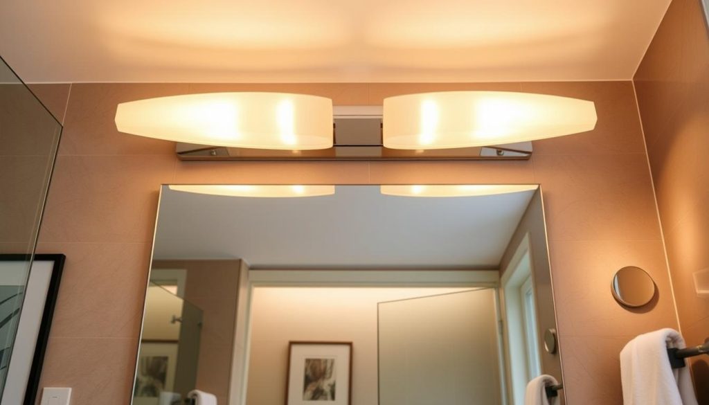 elongated bathroom lights installation