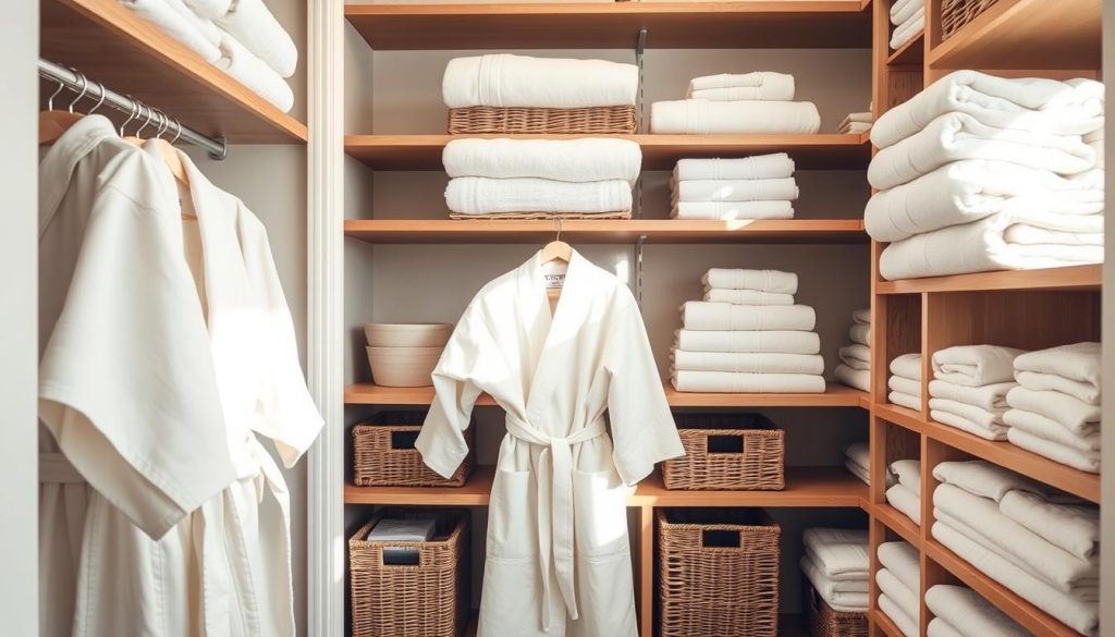 linen closet organization