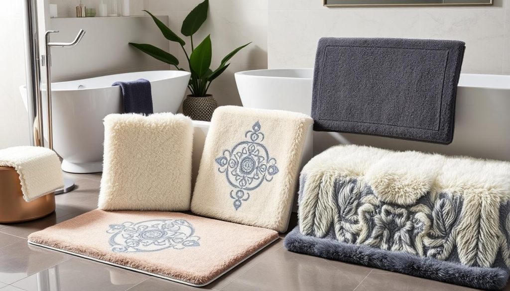 luxury bath mat collection