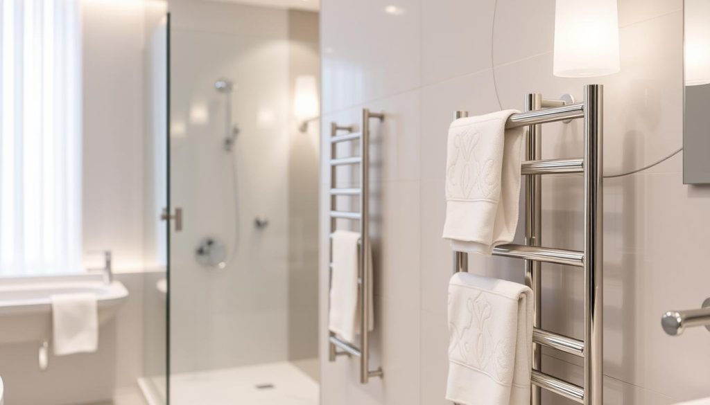 luxury heated towel rack