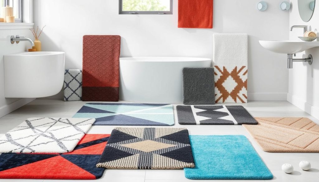 modern bath mat designs