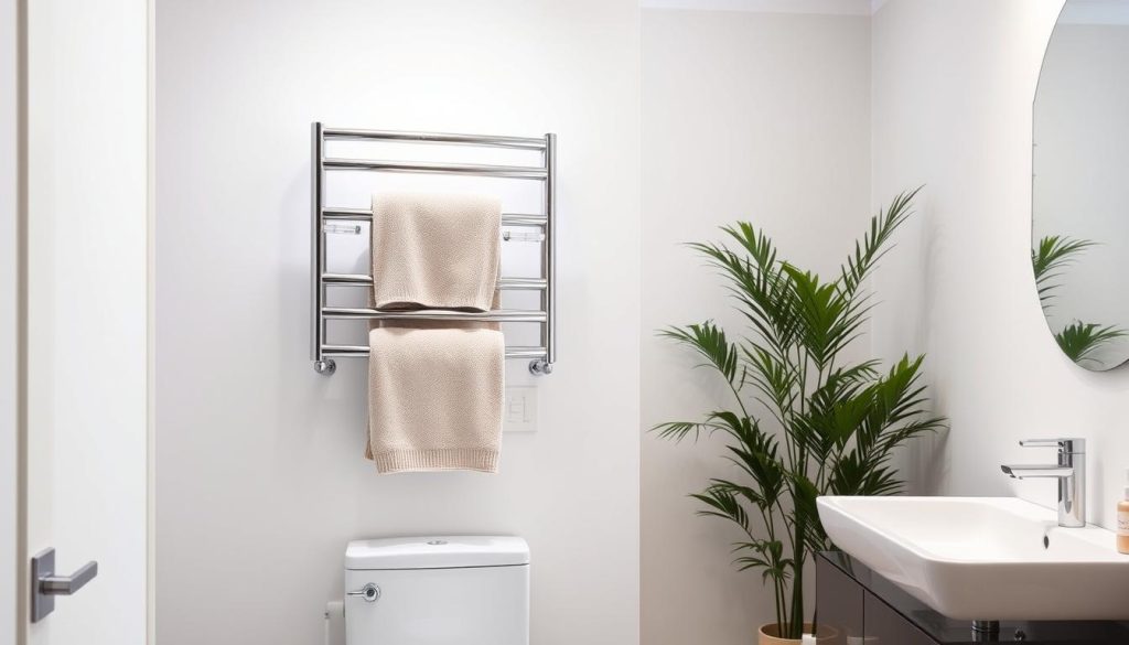 over toilet towel warmer