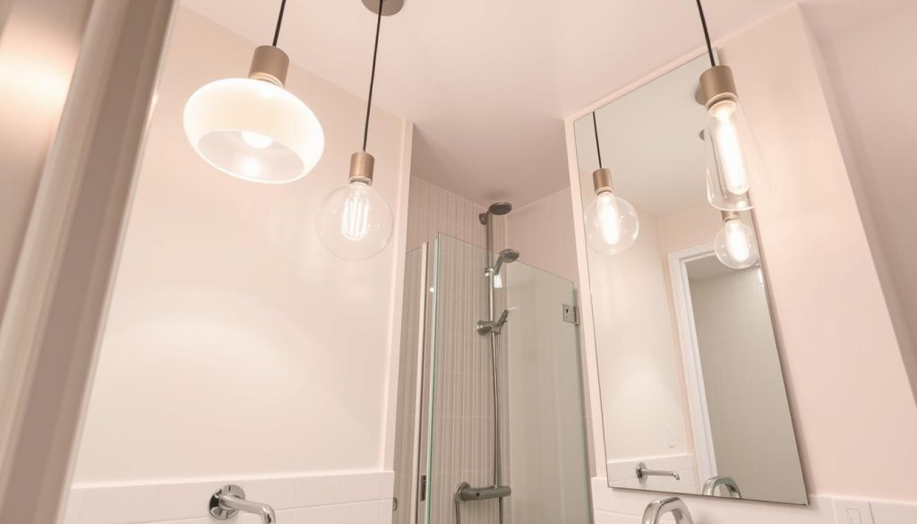 pendant lights for small bathrooms