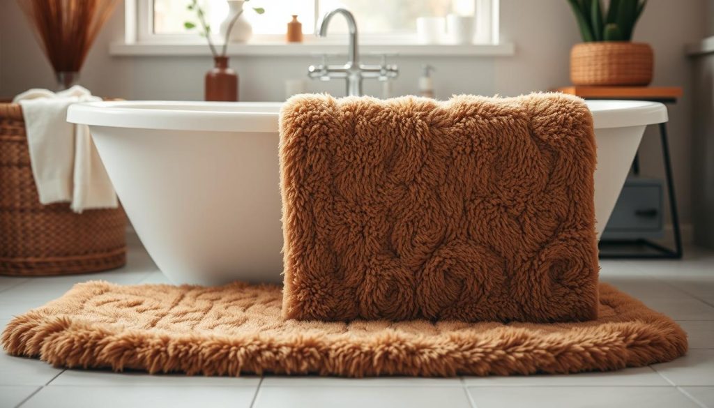 plush bath mat