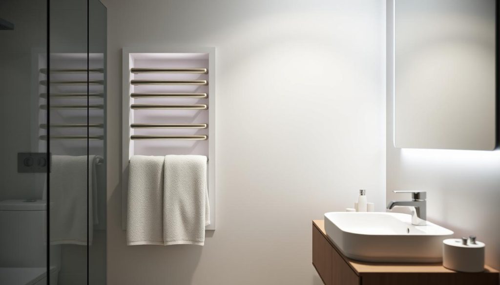 recessed towel warmer designs