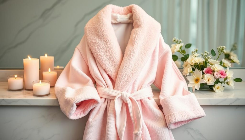 shawl collar spa robe