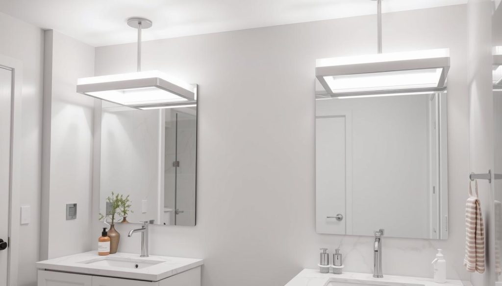 silver bathroom lighting fixtures