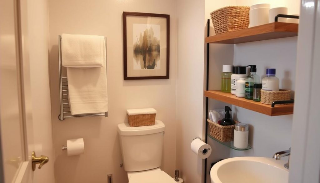 small bathroom organization