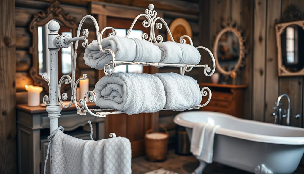 vintage towel heating rack