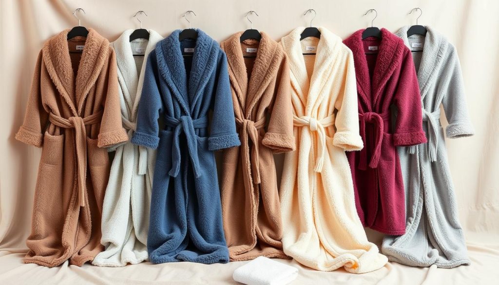 warm robes in different lengths