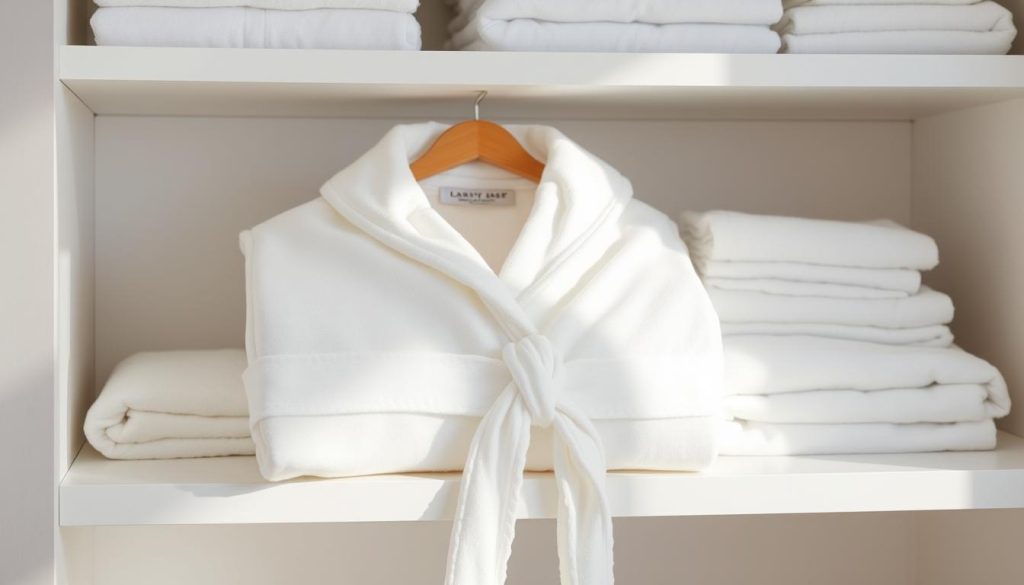 Bath robe storage techniques