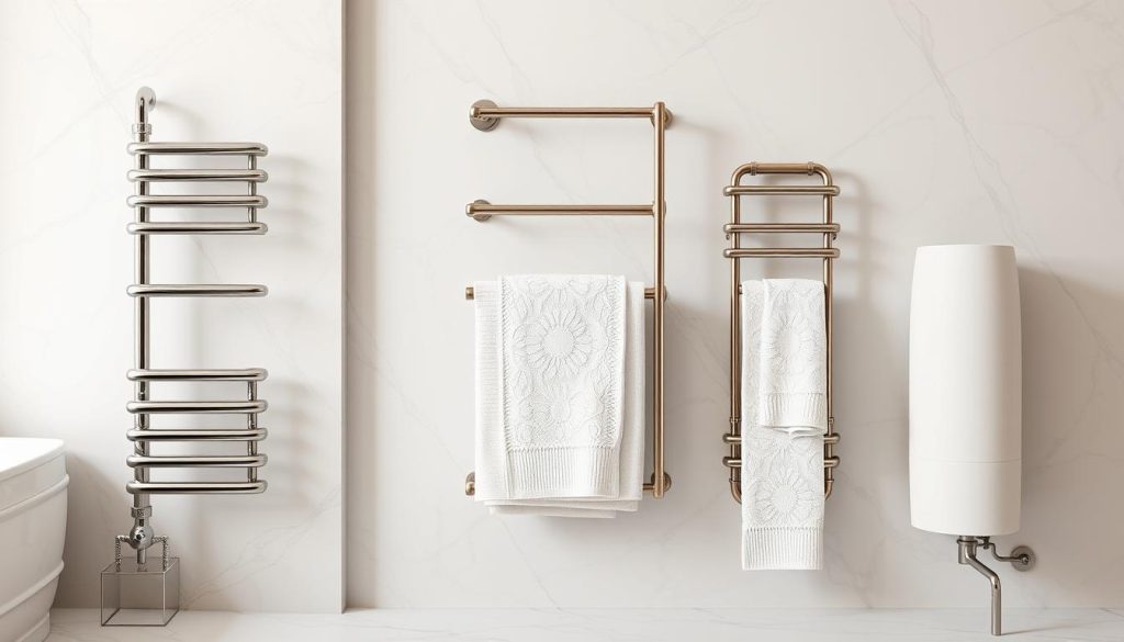 Classic towel warmer finishes