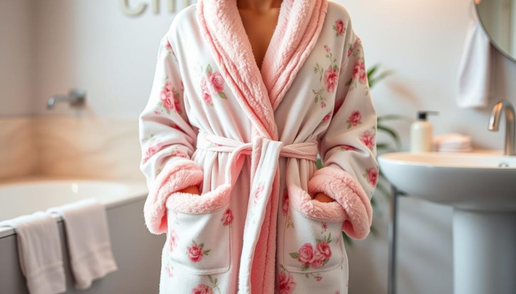 Cute bath robe for women