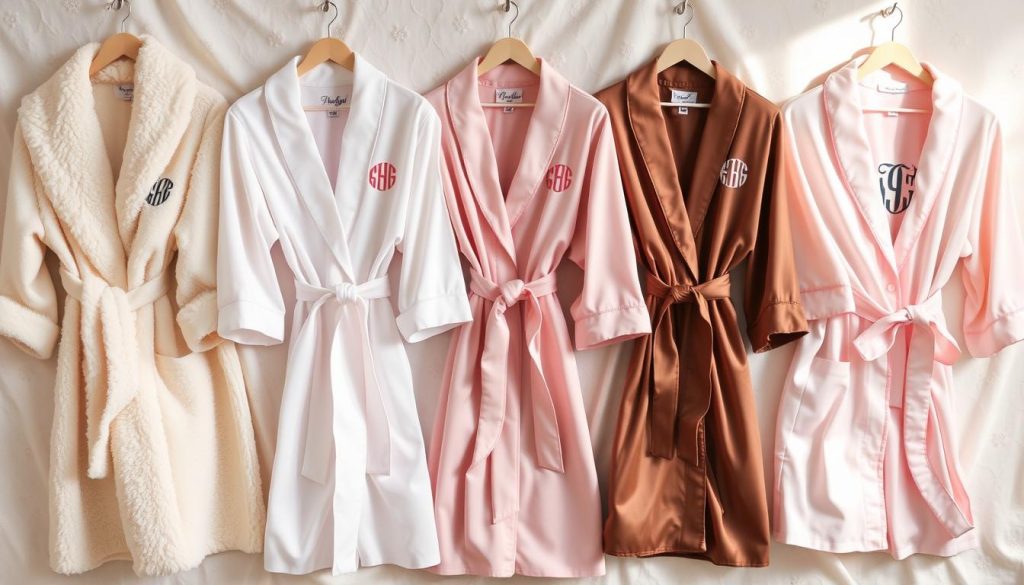 Personalized robes with monogram