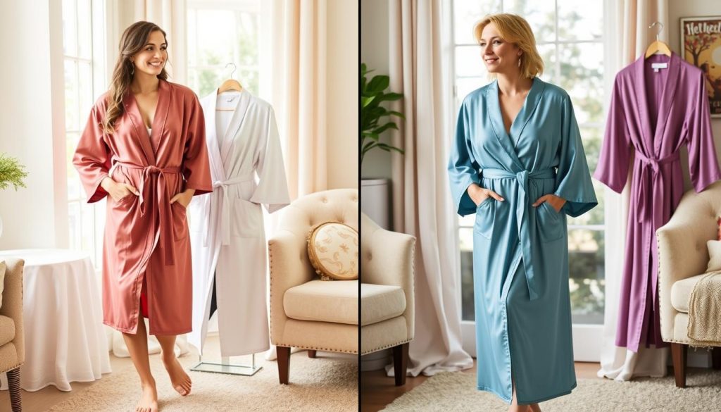 knee-length robes and full-length robes comparison